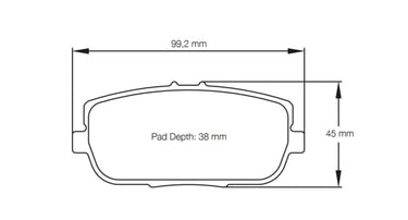 Pagid Racing Brake Pads No. 8077 - Discovery Parts